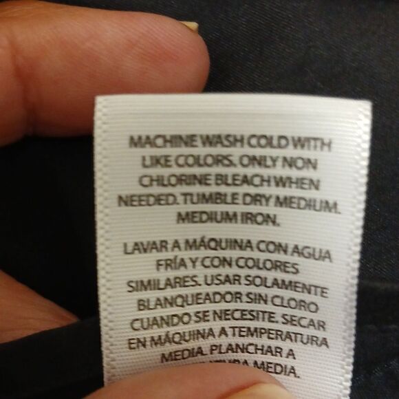 ❄️GEORGE SLIM FIT XL (46-48) Men's Button Down Dress Long Sleeved Shirt. Black - Picture 6 of 6